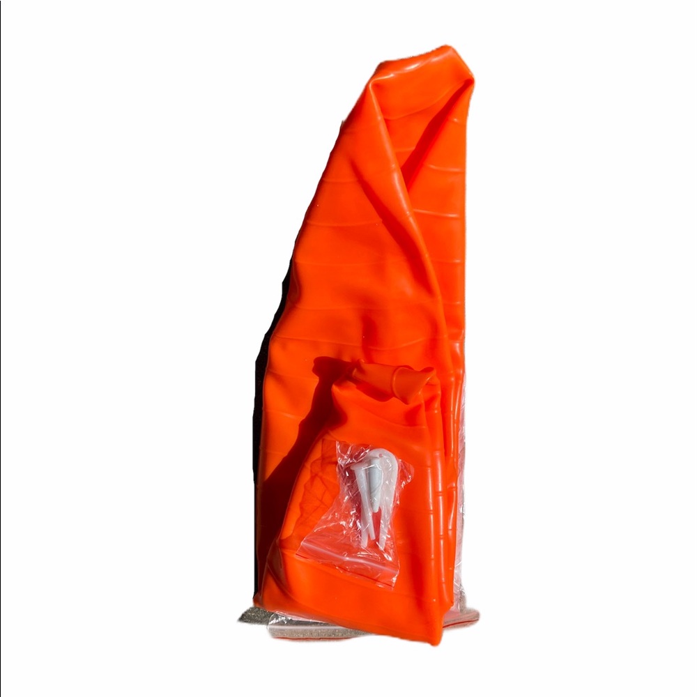 CanDo Orange Inflatable Exercise Ball - Picture 4 of 4
